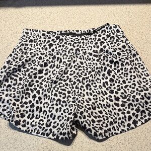 Leopard Print Athletic Shorts for Women